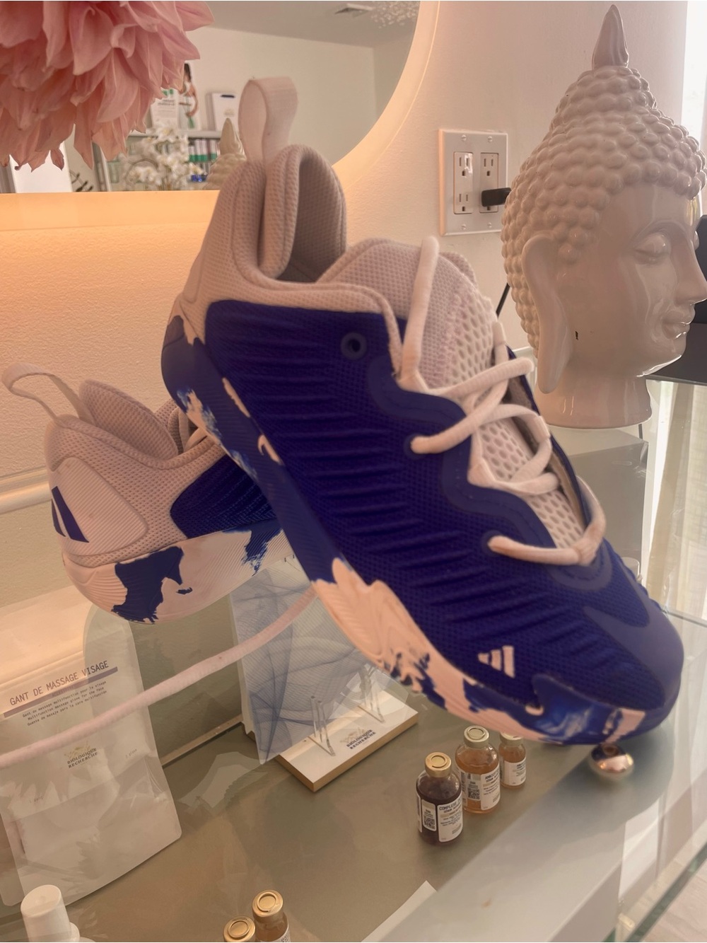 adidas Kids Royal Blue & White Athletic Sneakers